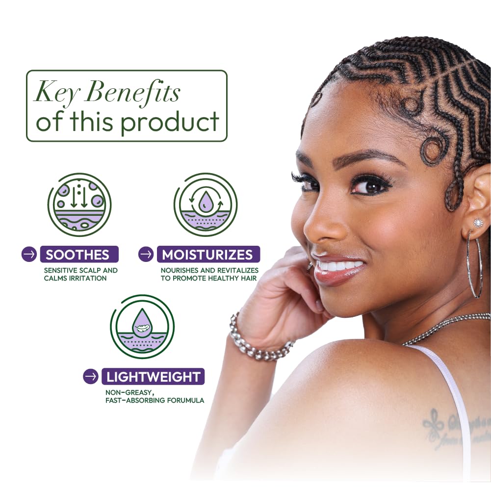Braids gain a lustrous finish with ORS Braidzone oil