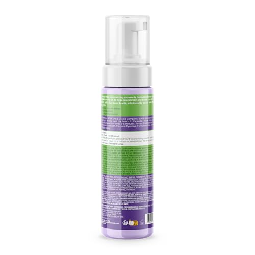 ORS Braidzone Mousse Lavanda: aplicación espumosa que facilita fijar trenzas sin esfuerzo.