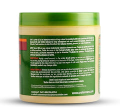 ORS Carrot Oil Hair Cream tub highlights a rich conditioning formula that moisturizes without weighing hair down
