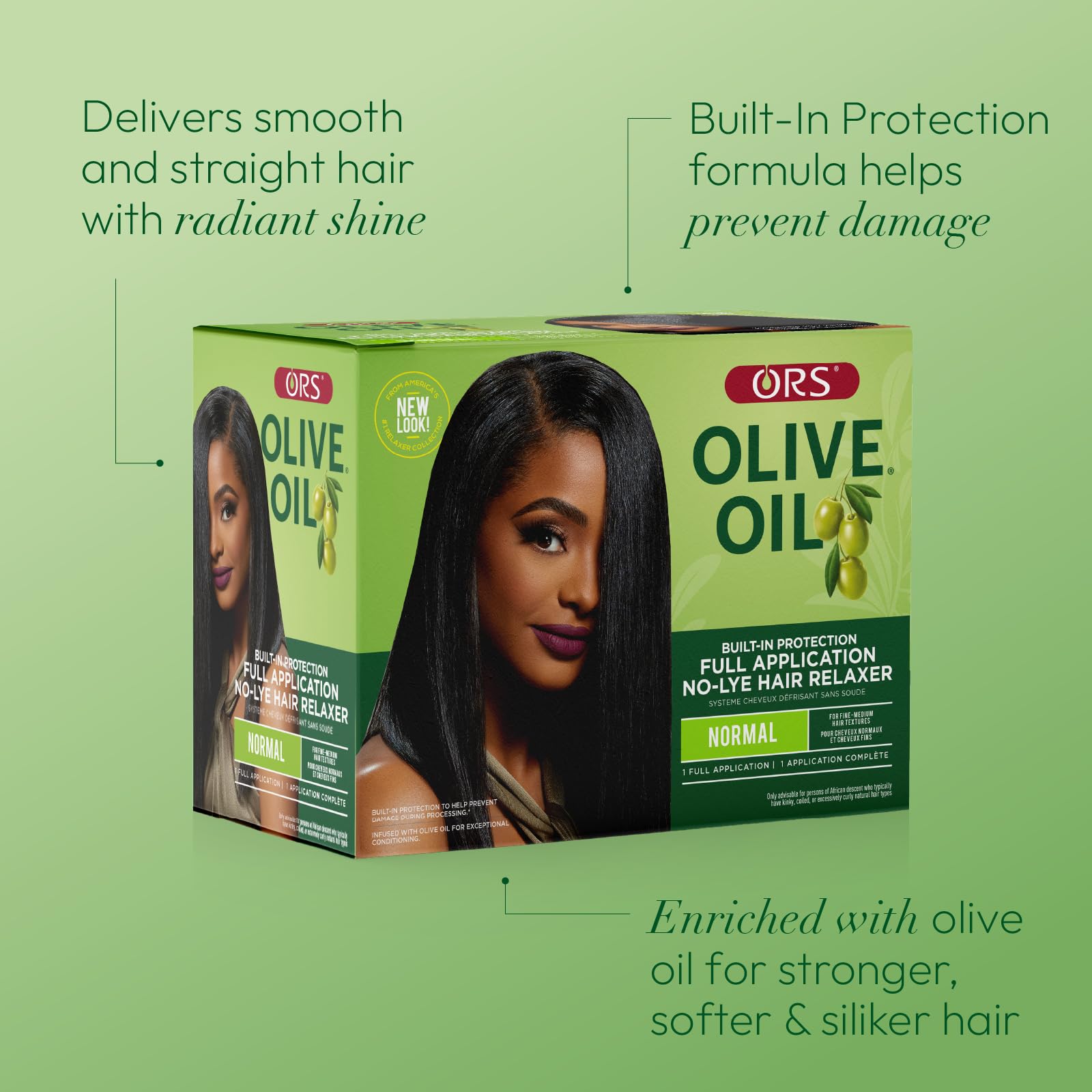 ORS Exotic oil blend bottle highlighting olive oil nourishment.