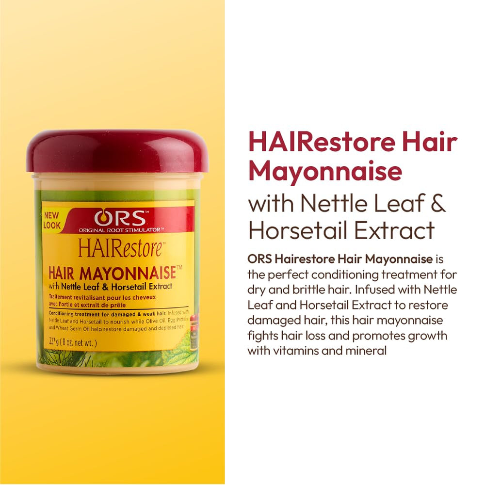ORS HAIRestore horsetail extract close-up emphasizing natural nourishment