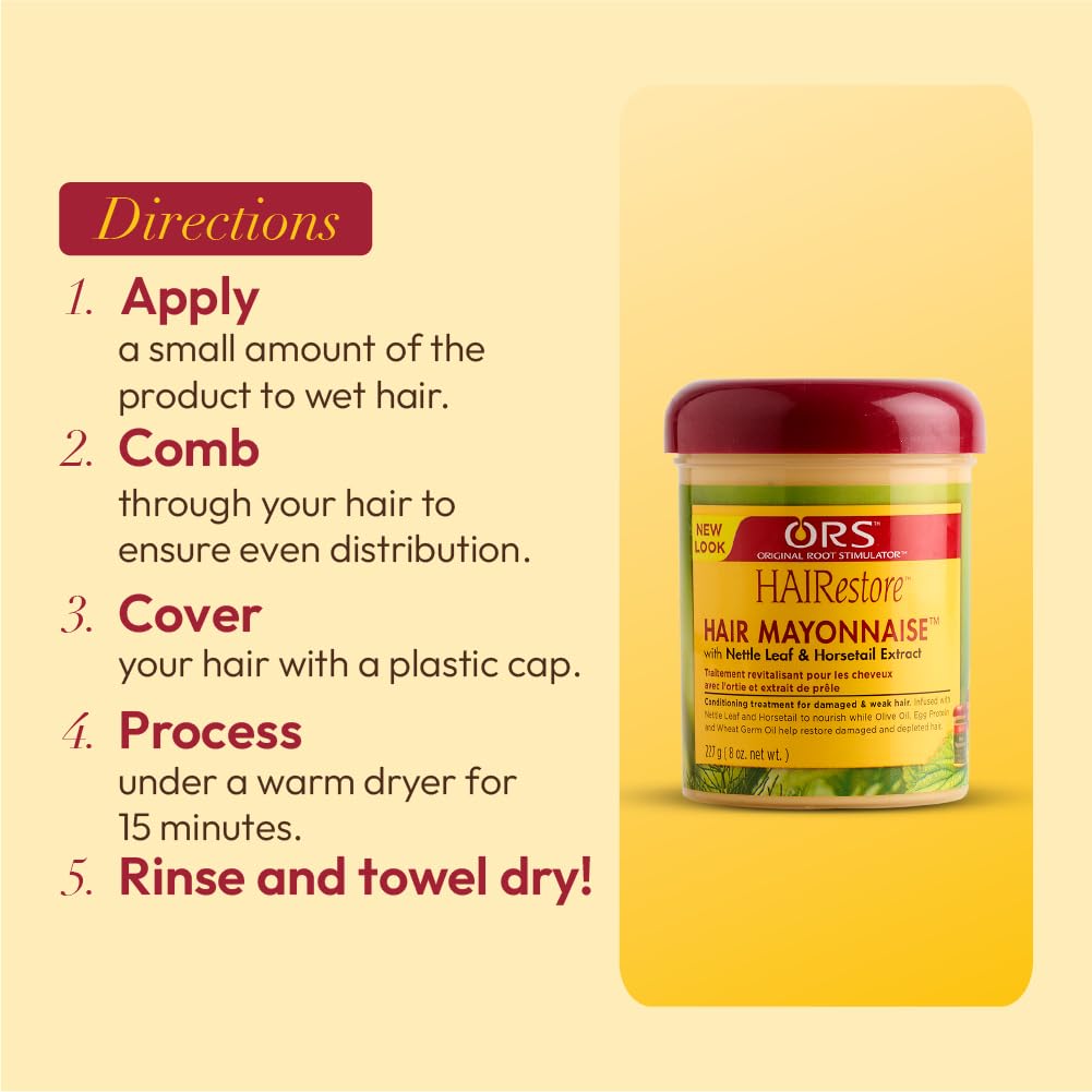 ORS HAIRestore product on shelf suggesting everyday hair care