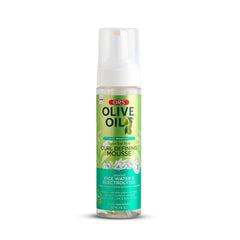 ORS Olive Oil Max Moisture Mousse bottle front showing lightweight curl hold.