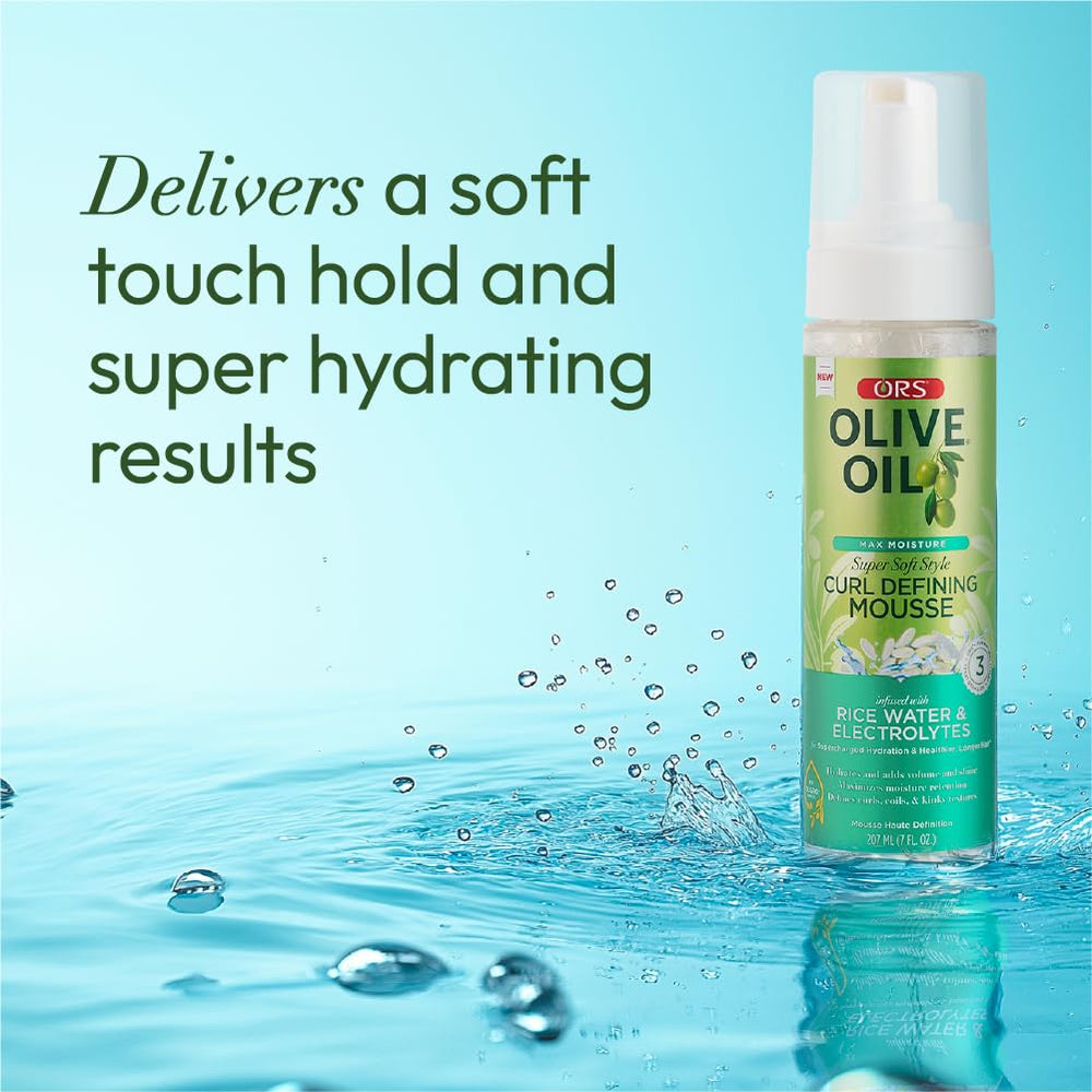 ORS mousse pump being used for even distribution and shine.