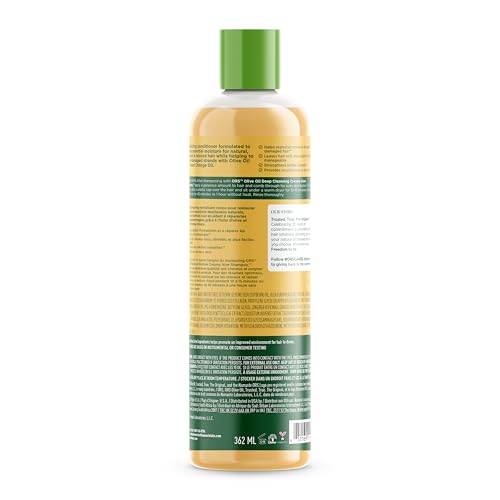 ORS Strengthen & Nourish conditioner bottle back label highlights sulfate-free formula