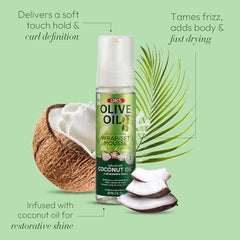 Wrap styling with ORS Mousse to accelerate drying time.