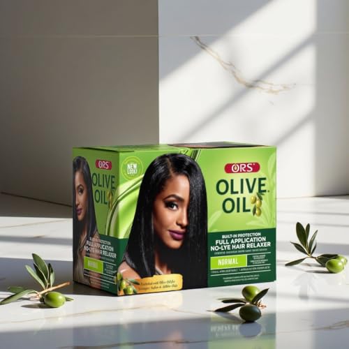 ORS Shea butter jar emphasizes strengthening during the relaxer.