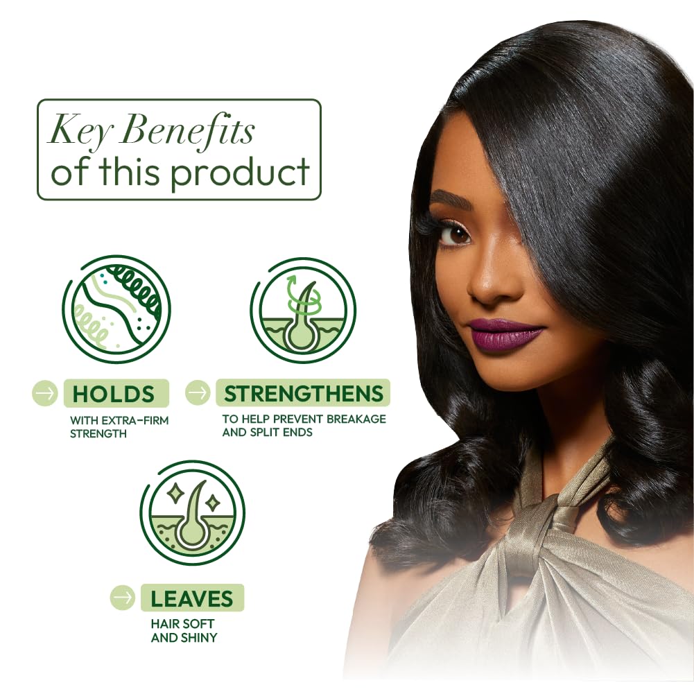 ORS Gellie high shine finish adds polish to relaxed and natural styles.