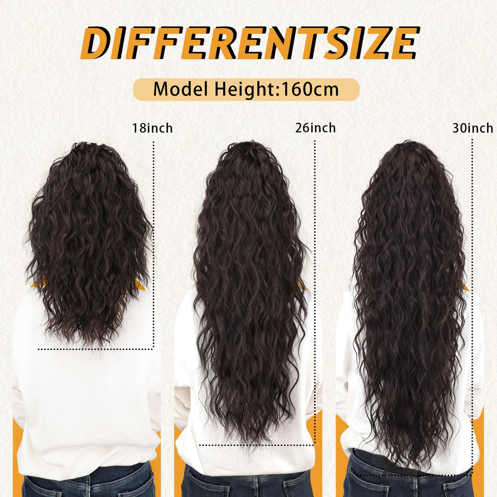 ORSUNCER classic black ponytail complements outfits for many occasions