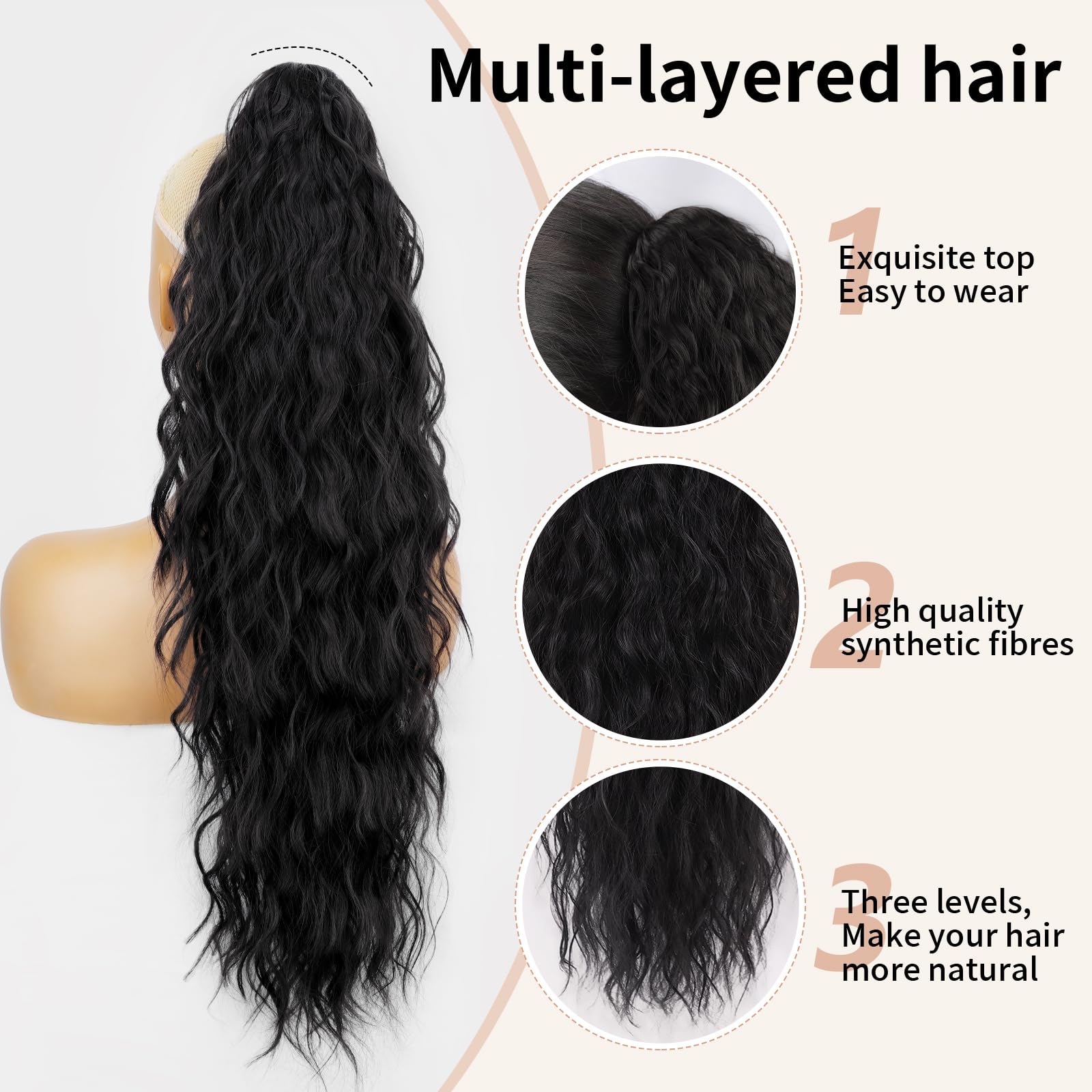 ORSUNCER close-up shows soft synthetic fibers blending naturally