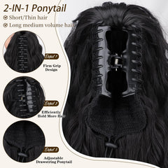 ORSUNCER elastic claw clip detail designed for secure all-day hold