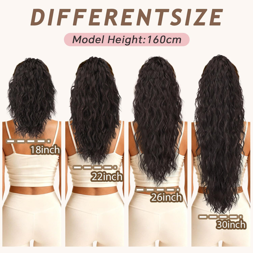 ORSUNCER ponytail extension soft, synthetic fiber texture feels silky to the touch.
