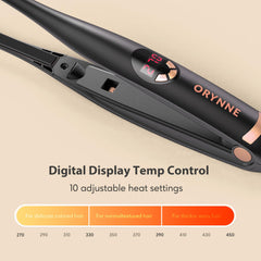ORYNNE travel-friendly dual voltage iron for worldwide use and compact packing.