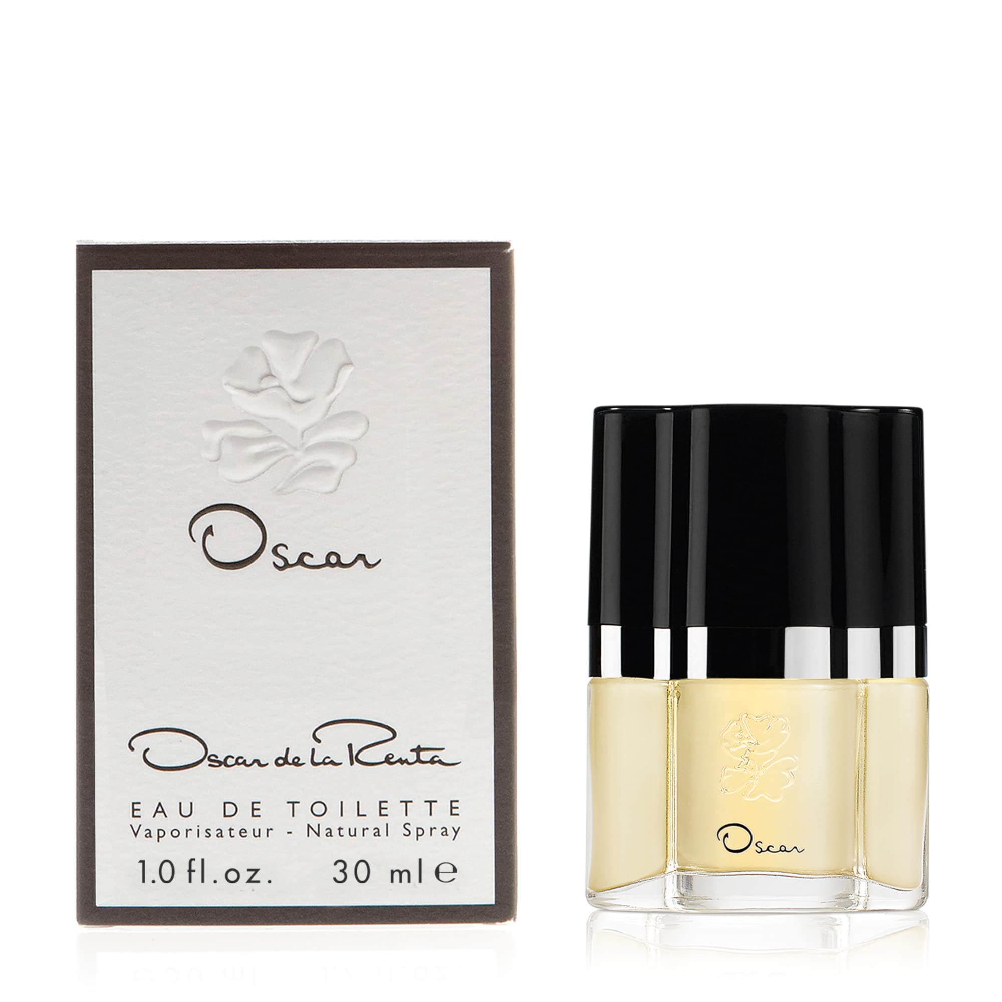 Oscar de la Renta Oscar Signature bottle front view showcasing floral fragrance