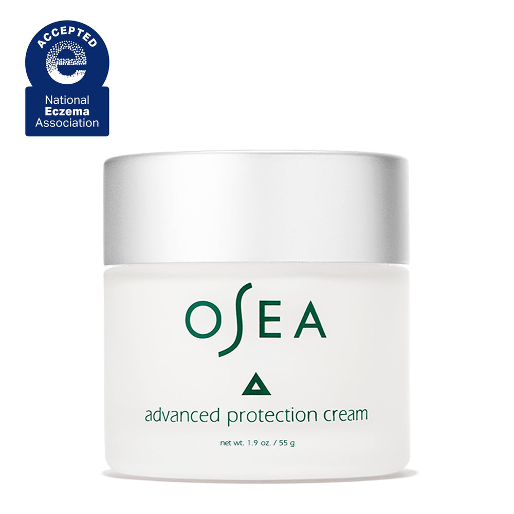 OSEA Advanced Protection Face Cream swirl texture revealing a silky finish