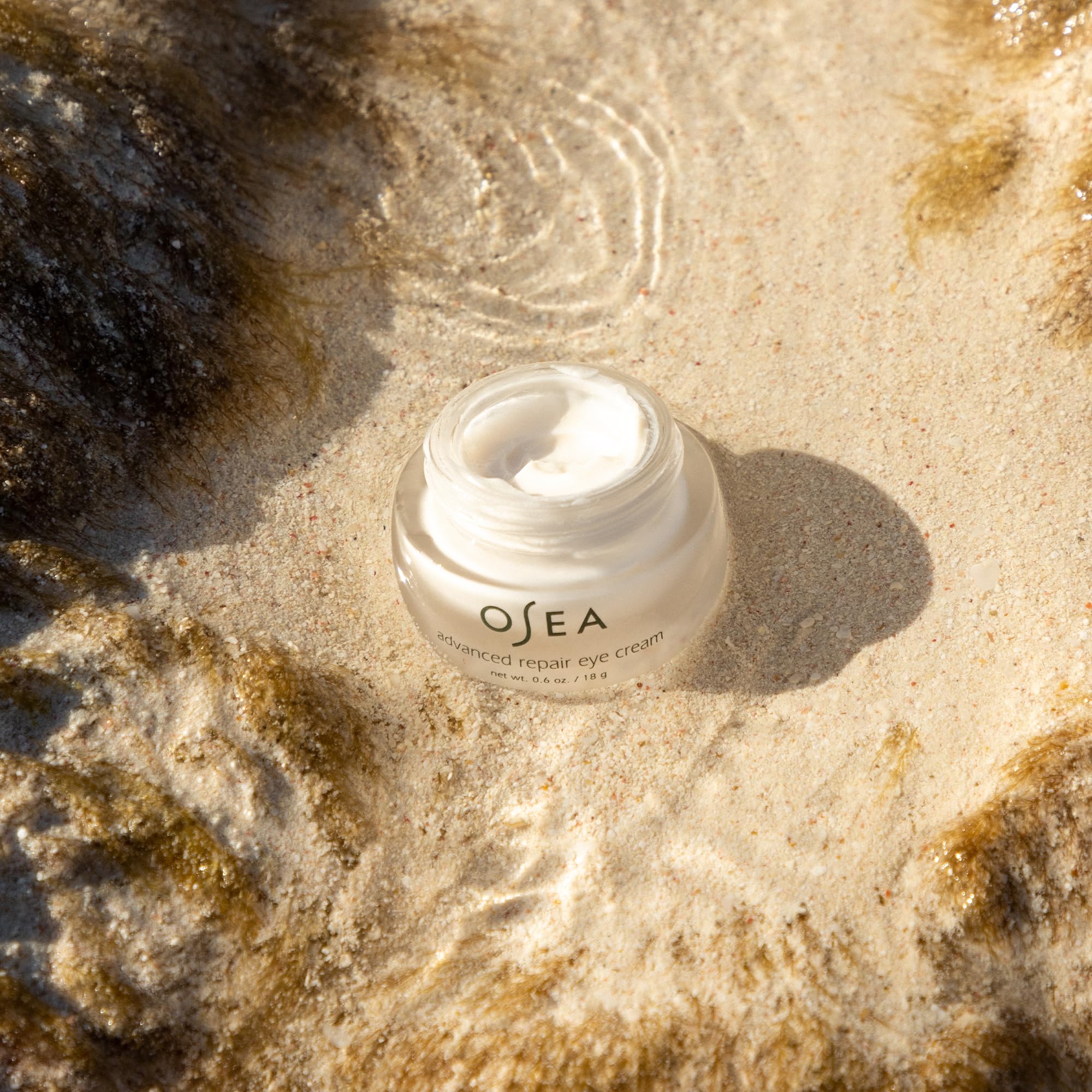 OSEA Advanced Repair Eye Cream with natural ingredients highlighted.