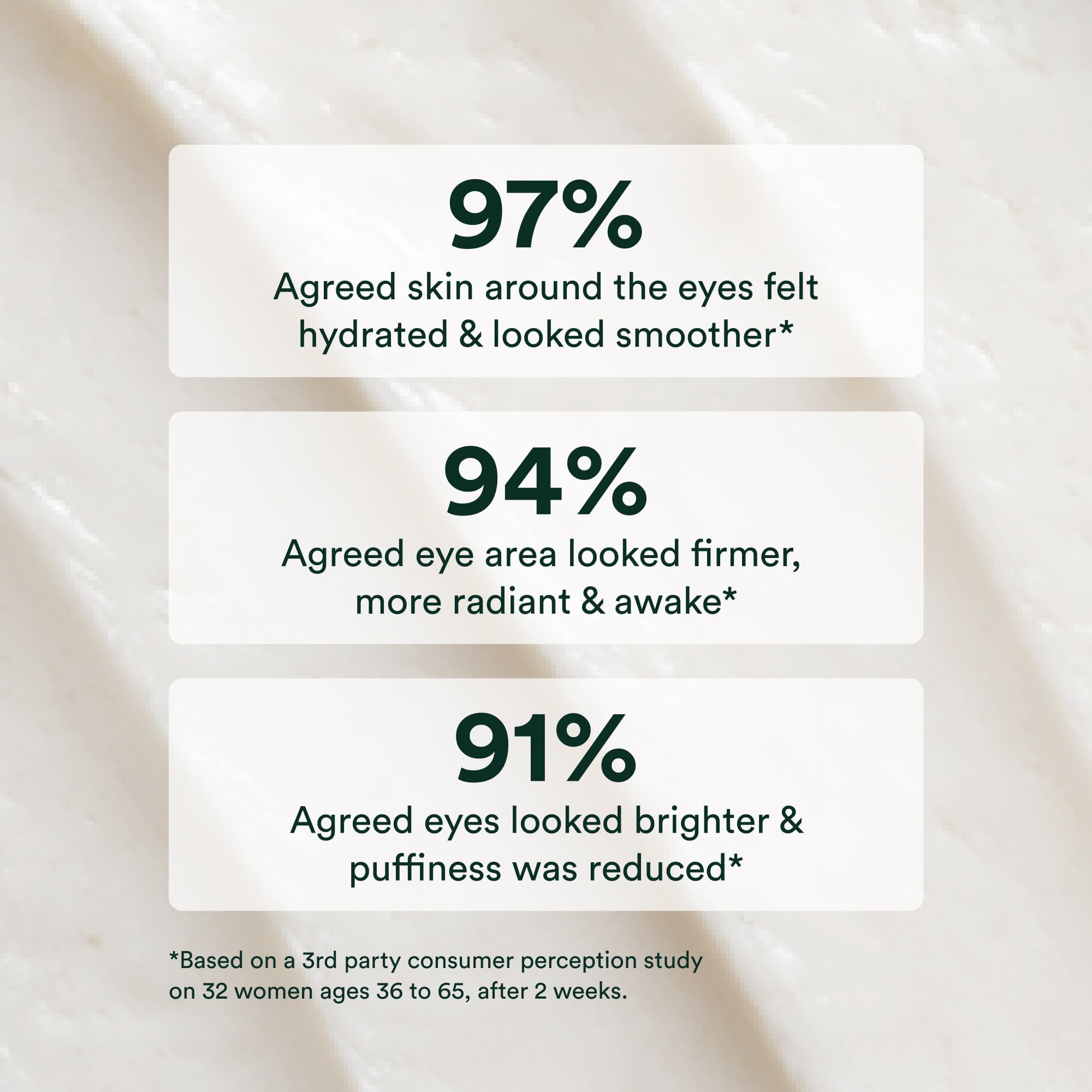 OSEA Advanced Repair Eye Cream texture swirl showing plant-based hydration.