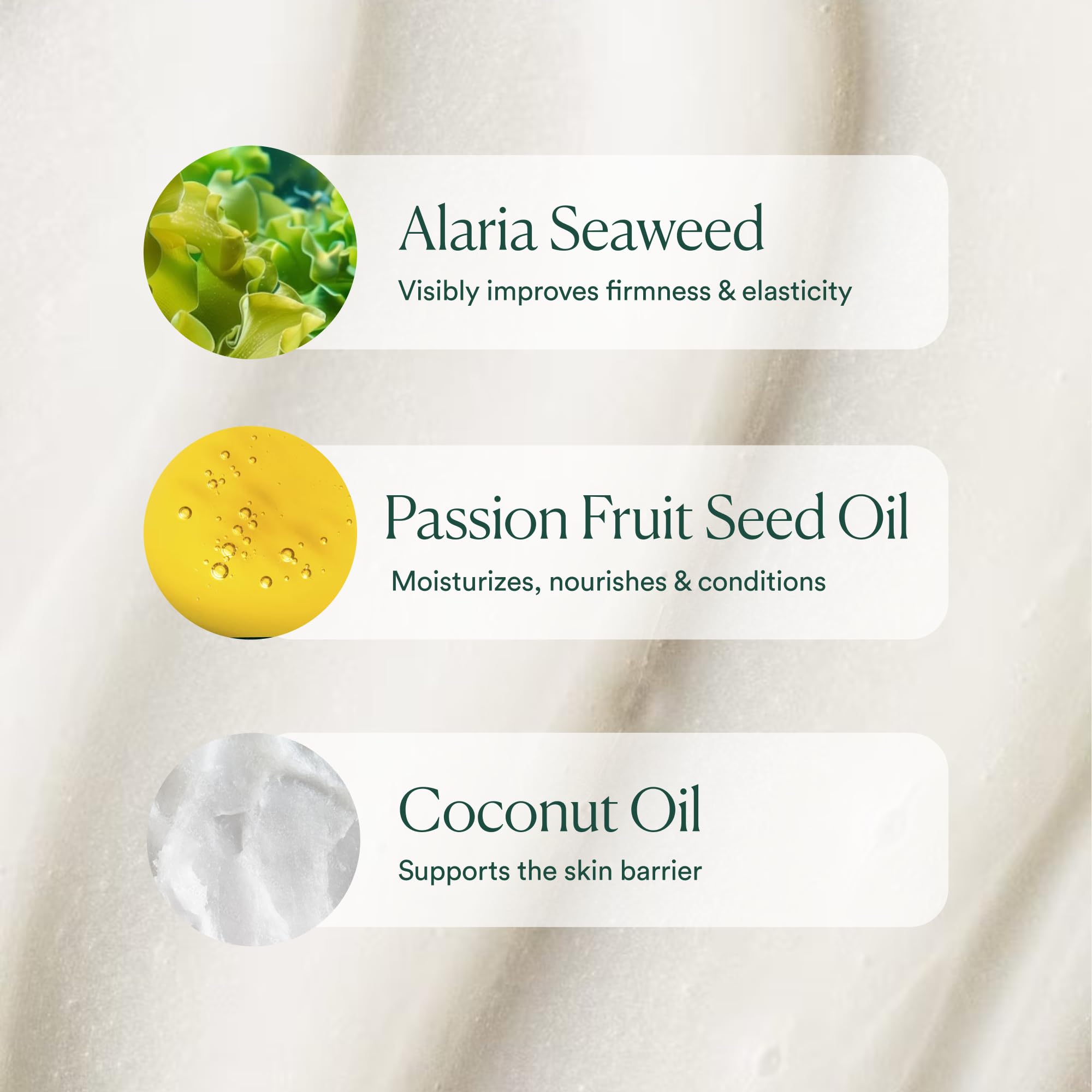 Applying OSEA balm to skin for smooth, nourished feel