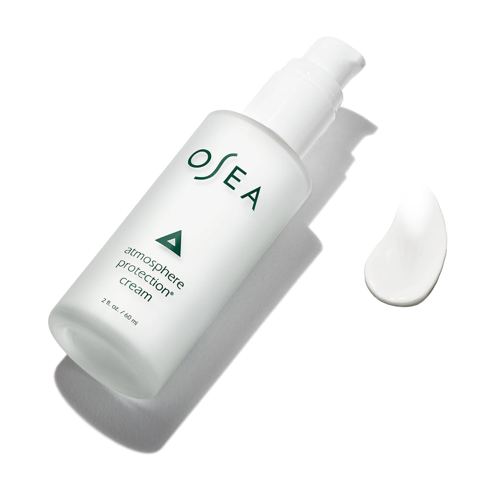 OSEA Atmosphere Protection Cream application demonstrates simple daily use.