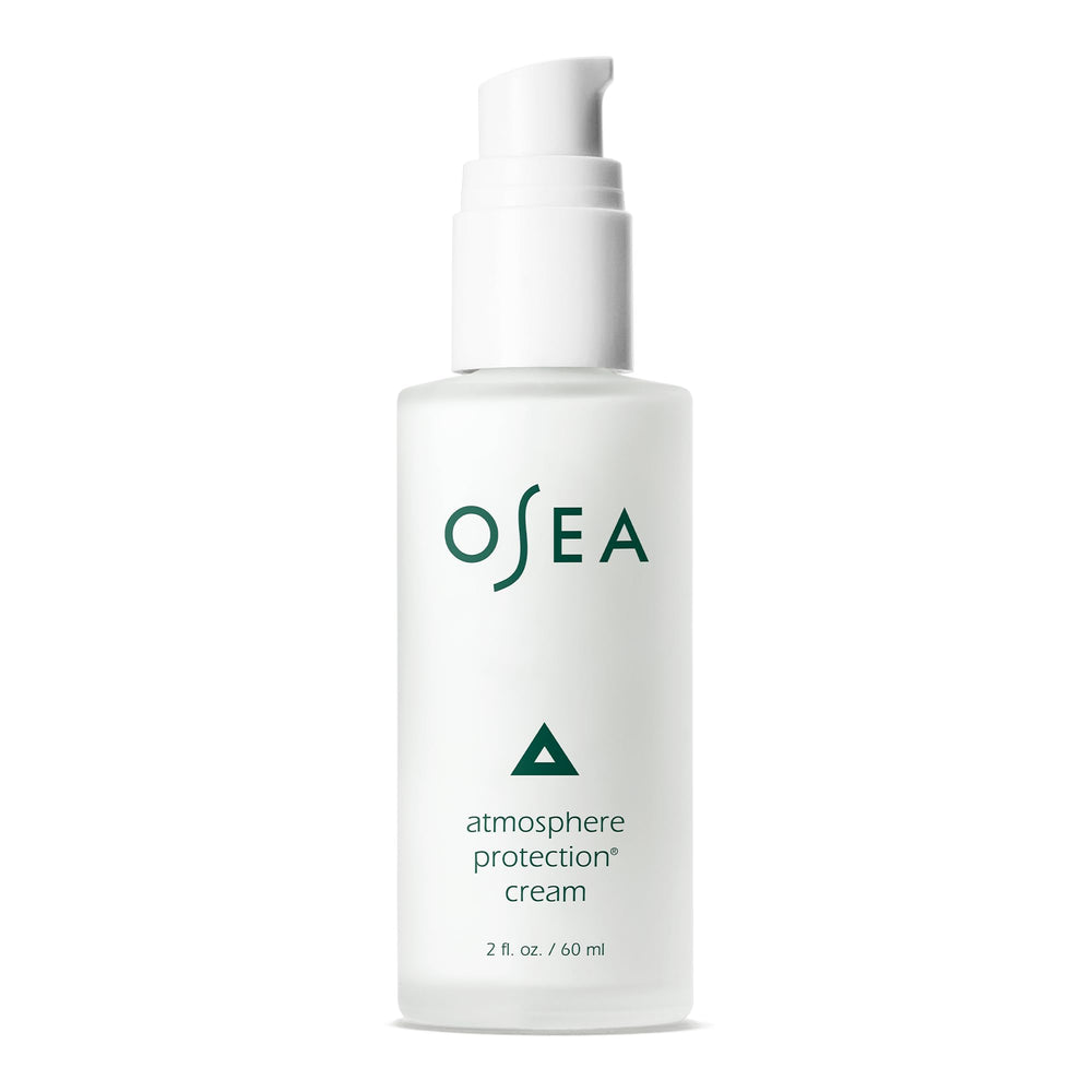 OSEA Atmosphere Protection Cream bottle showing fast-absorbing hydration.
