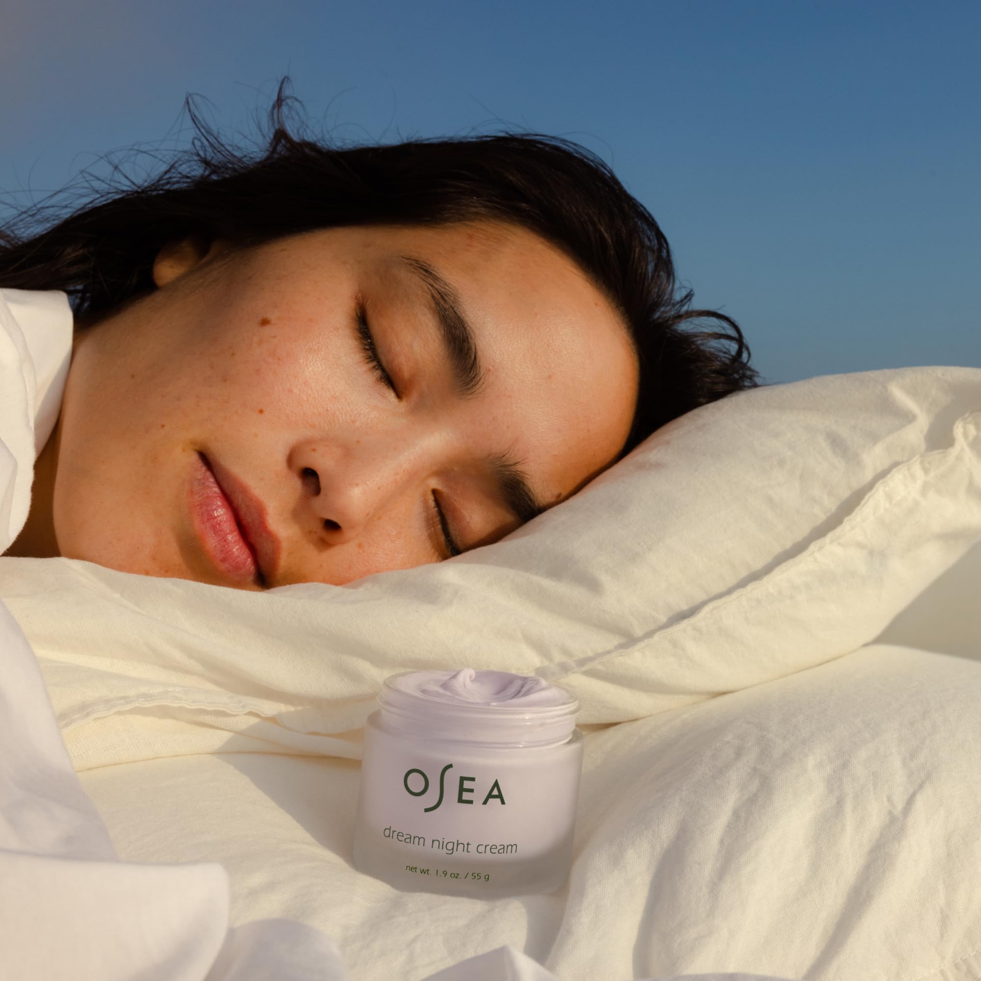 Lavender scent of OSEA Dream Night Cream enhances a calming bedtime ritual