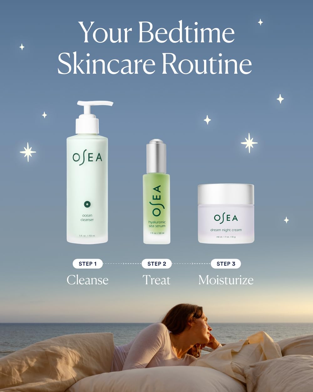Seaweed-based actives in OSEA Dream Night Cream for skin nourishment