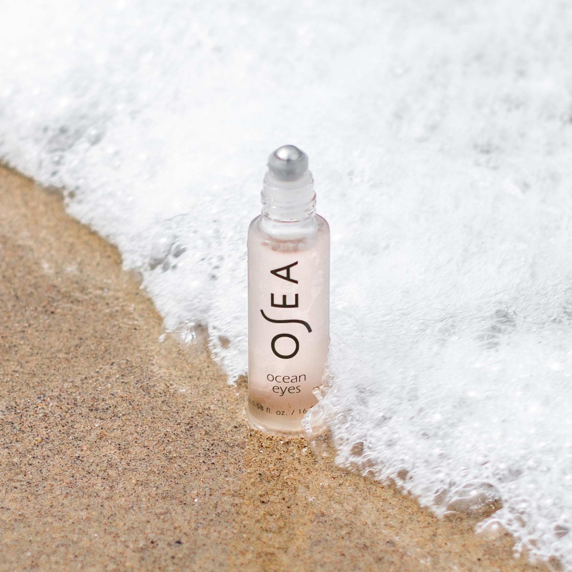 OSEA Ocean Eyes under-eye application showing gentle rolling technique