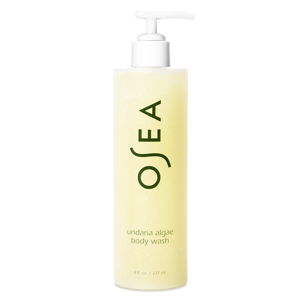 OSEA Undaria Algae Body Wash in a pump bottle provides gentle cleansing with lasting hydration.