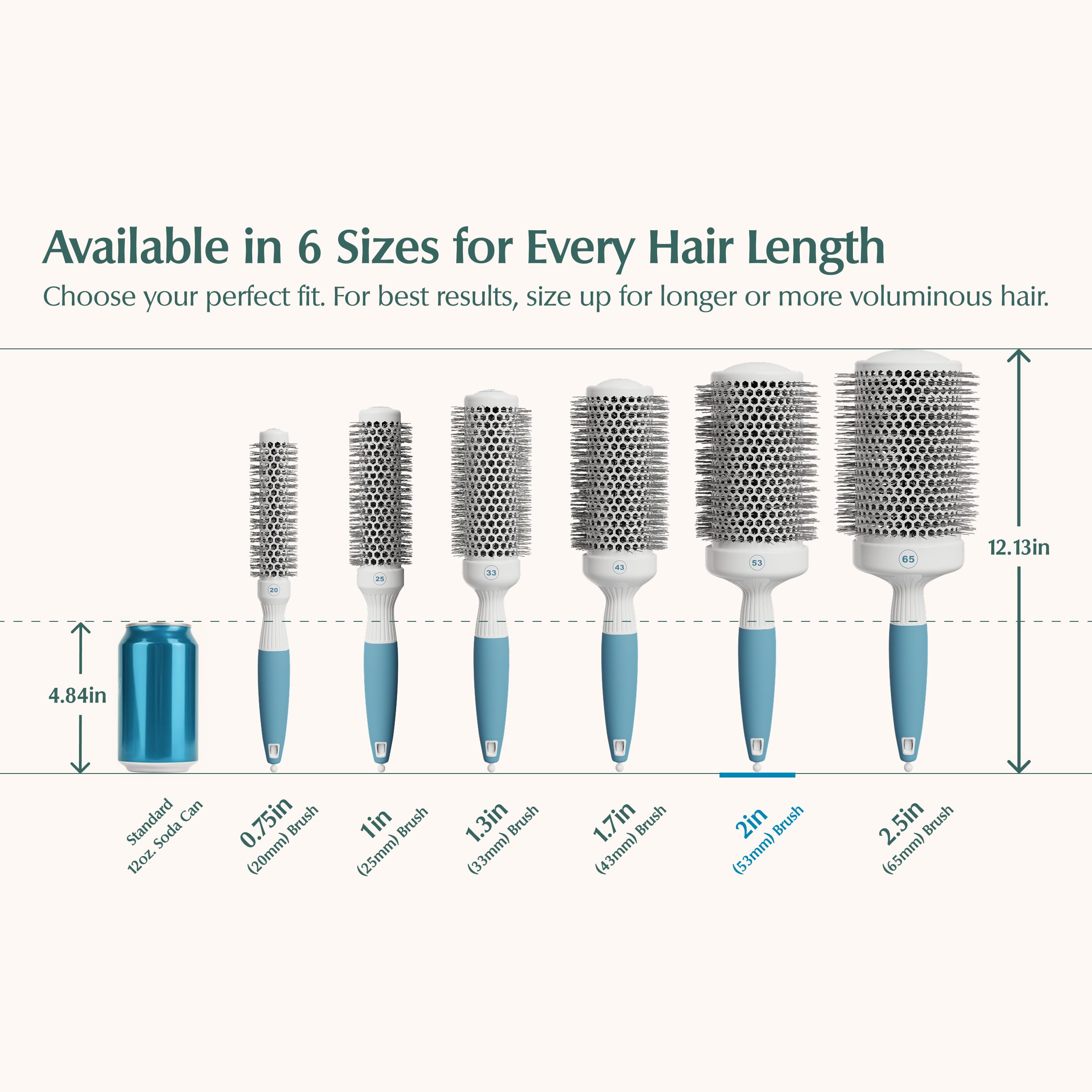 Osensia ionic bristles deliver shine and reduce static for healthier-looking hair.