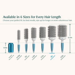 Osensia ionic bristles deliver shine and reduce static for healthier-looking hair.