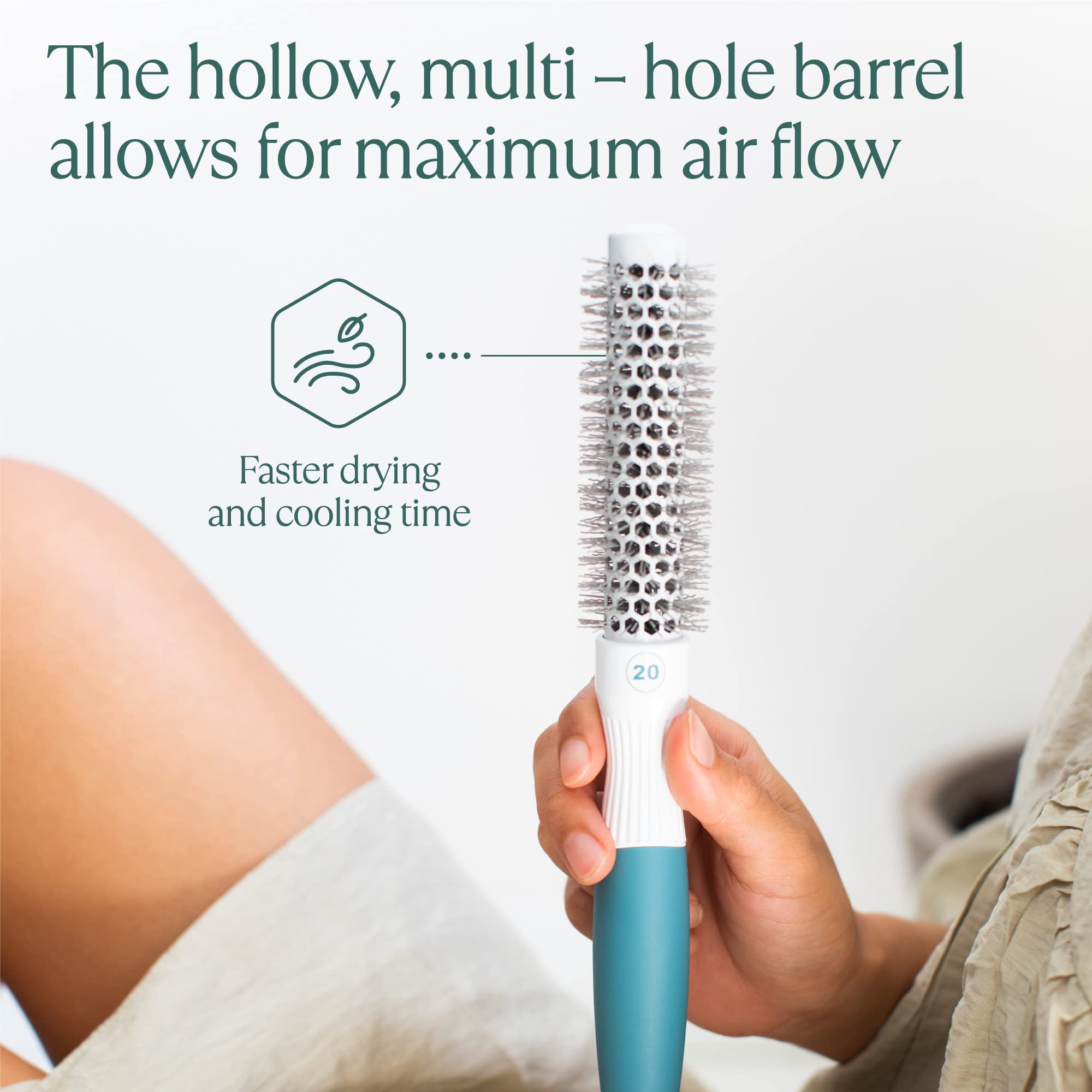 Osensia premium round brush with lightweight, durable design