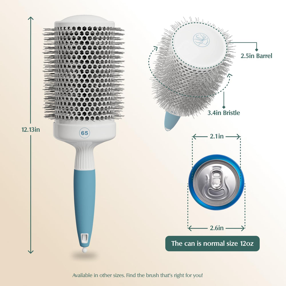 Osensia Round Brush with ergonomic handle for comfortable blow drying
