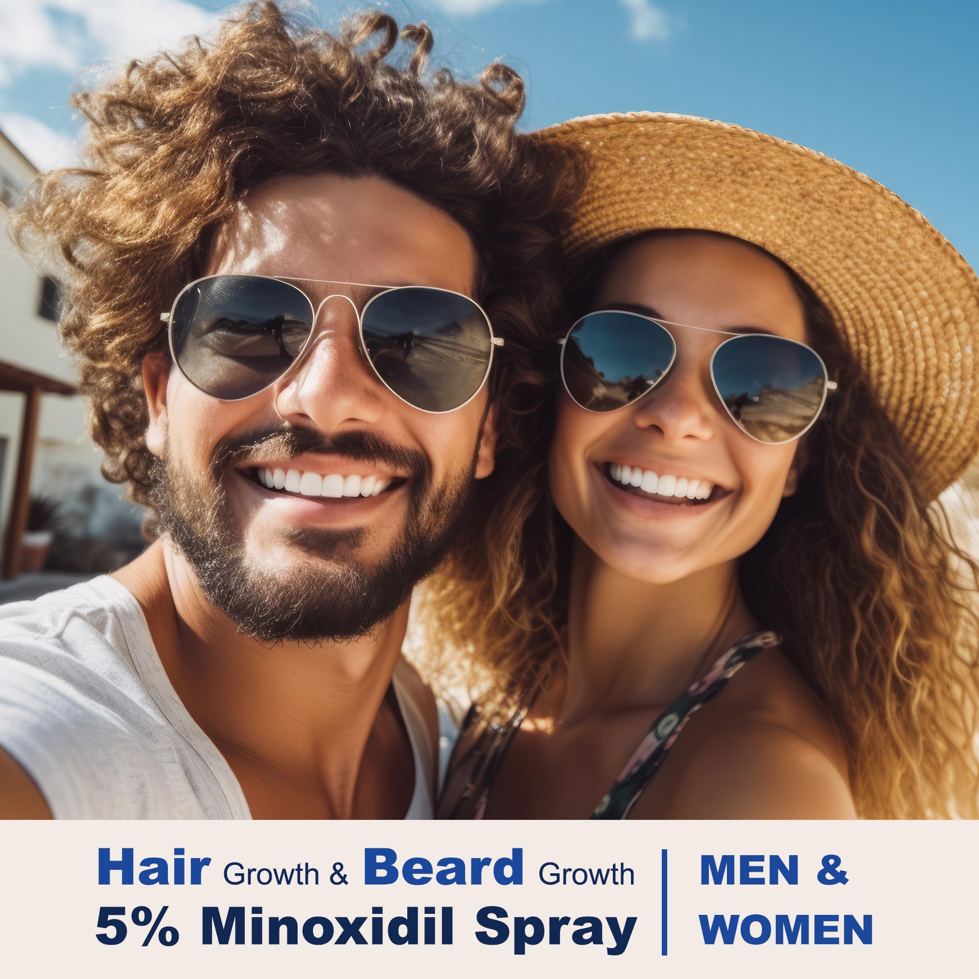 OSIMOON user applying spray to scalp during daily routine