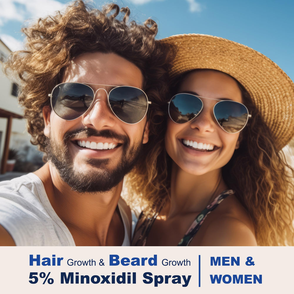 OSIMOON user applying spray to scalp during daily routine