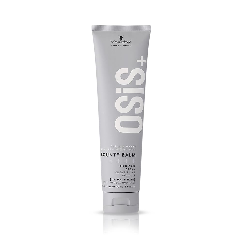 OSiS+ Bounty Balm Rich Curl Cream jar front showing curl definition for textured hair