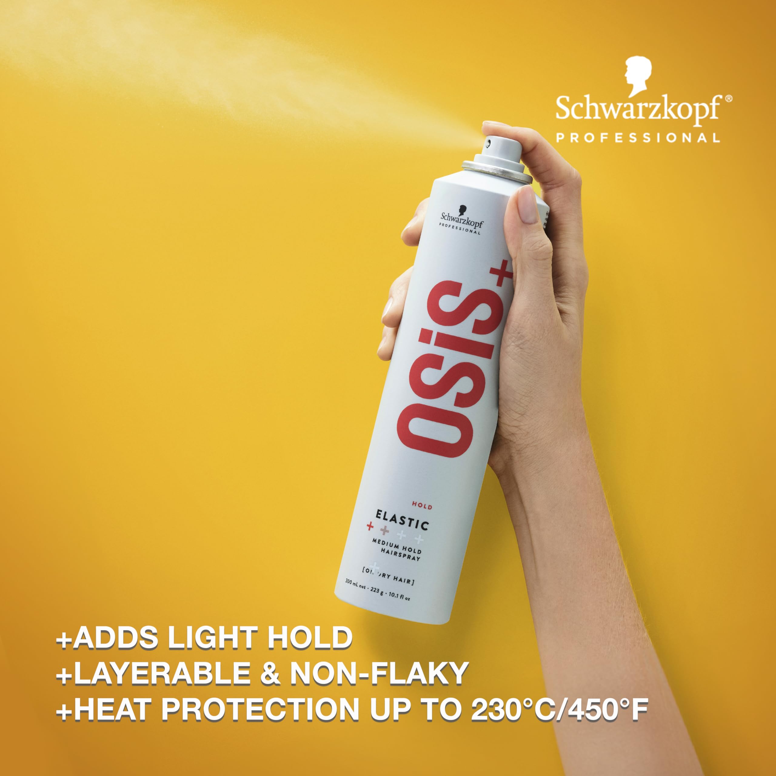 OSiS+ Elastic Light Hold: aplicación rápida en pelo seco para volumen