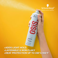 OSiS+ Elastic Light Hold: aplicación rápida en pelo seco para volumen