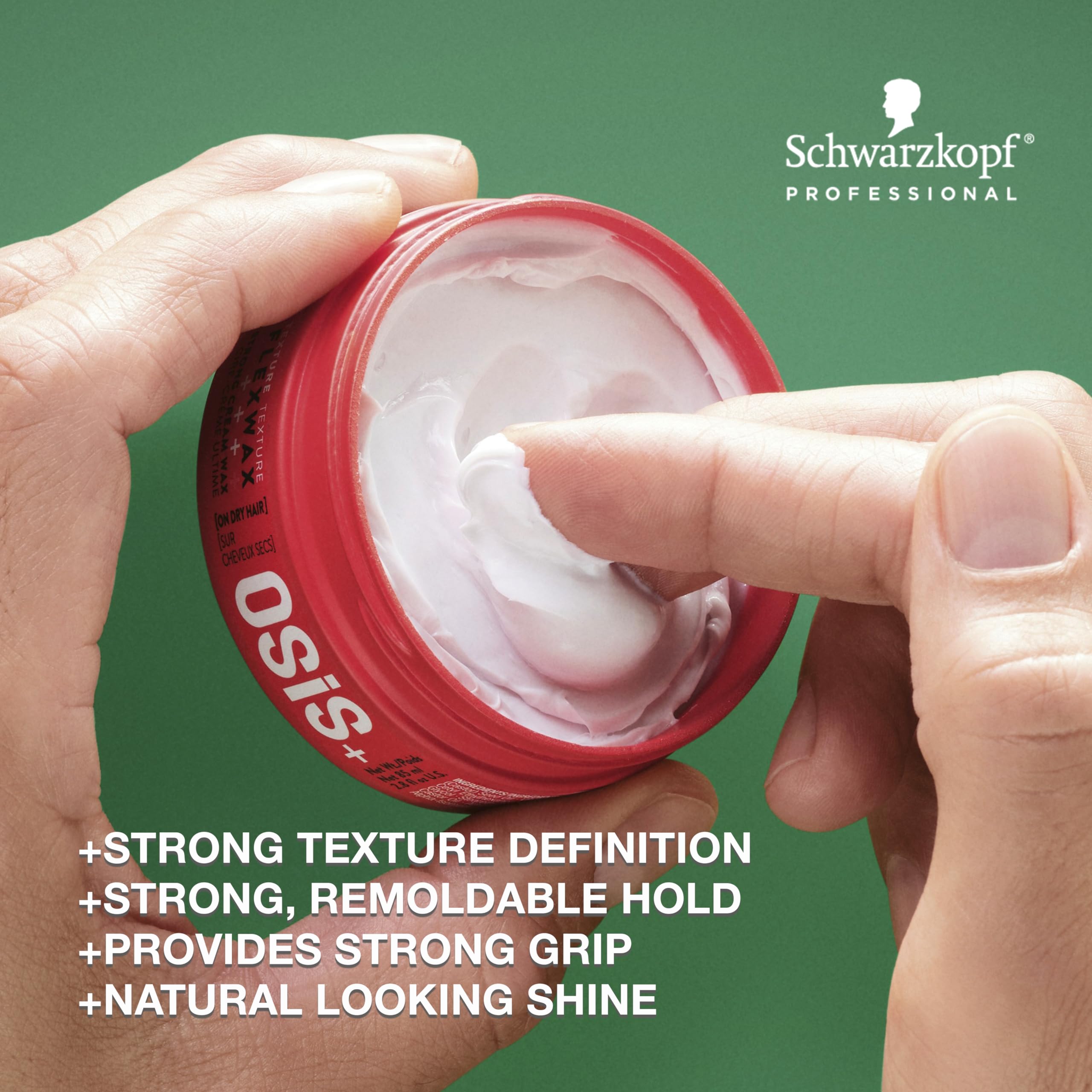 OSiS+ Flexwax textura natural y volumen para looks desordenados.