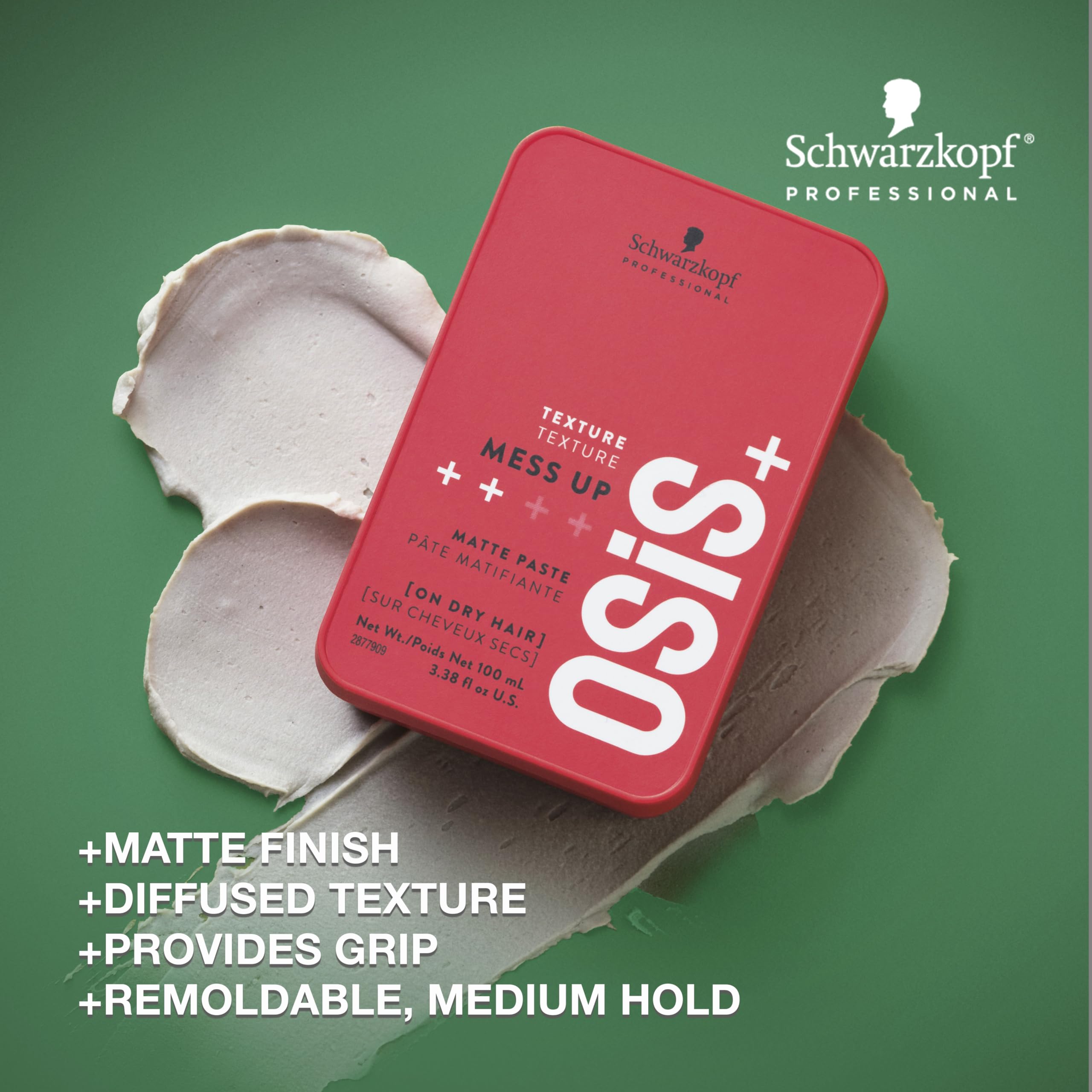 OSiS+ Mess Up aporta textura seca para acabado mate y duradero