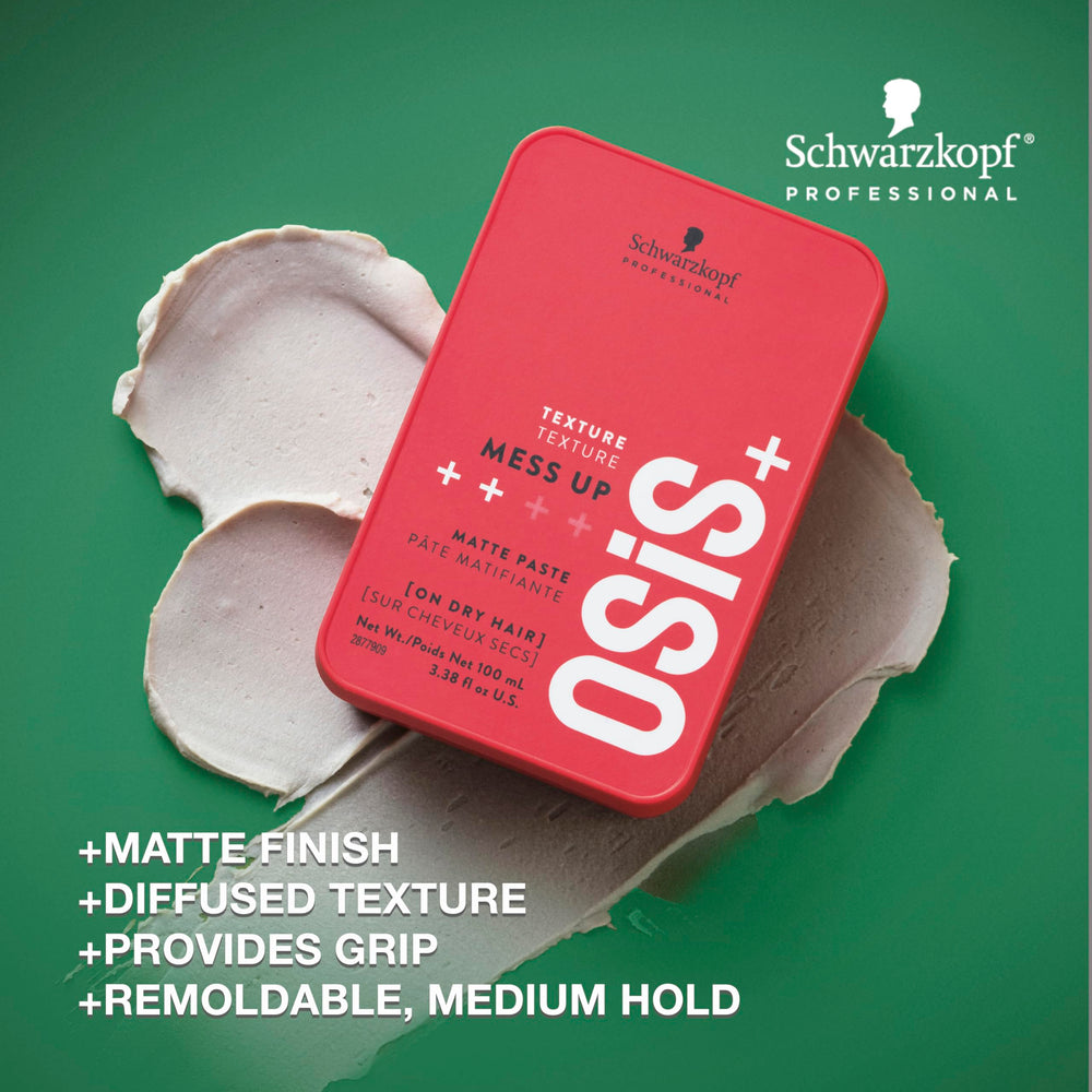 OSiS+ Mess Up aporta textura seca para acabado mate y duradero