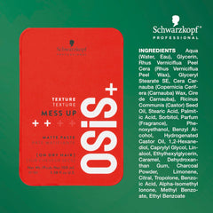 OSiS+ Mess Up transforma la textura en estilo despeinado natural