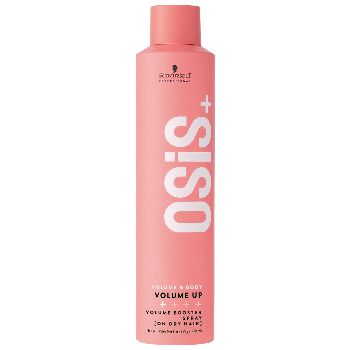 OSiS+ Volume Up bottle closeup showing lightweight, flexible styling.