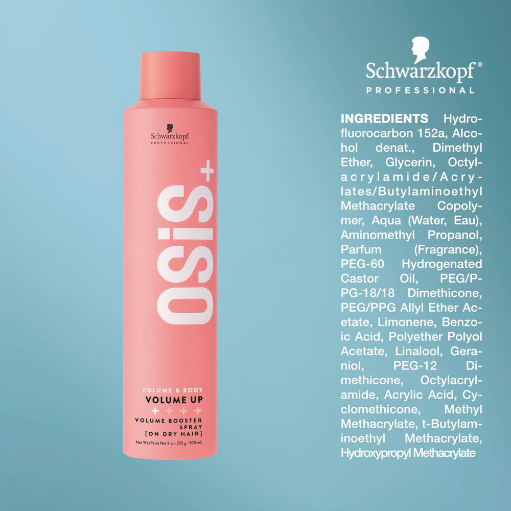 OSiS+ Volume Up natural texture emphasizes a lived-in look.