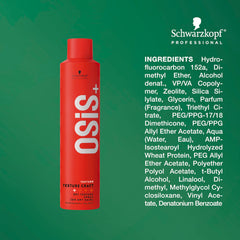 OSiS+ Texture Craft heat protection up to 450°F during styling
