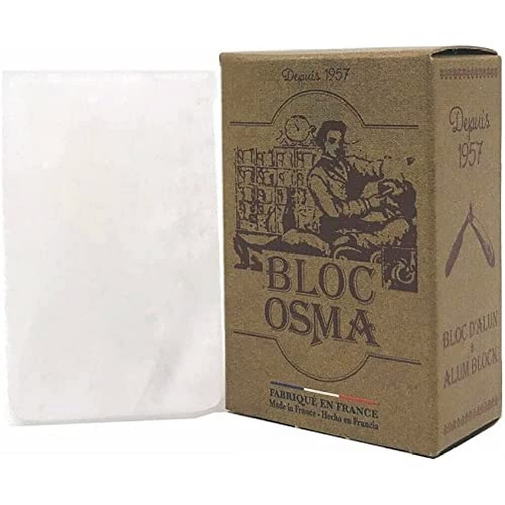 Osma Bloc Alum Block packaging design for compact, convenient storage