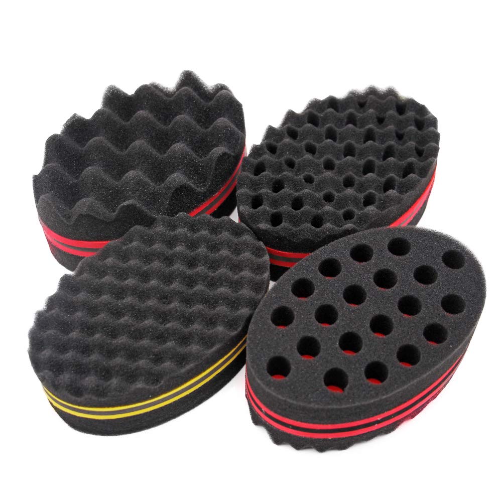 OSMOFUZE hair twist sponge 4-pack for quick dread twists and even texture