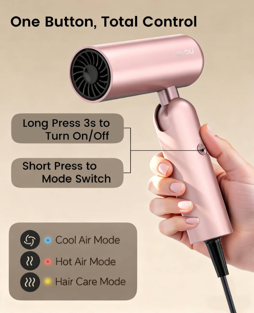 Osou lightweight travel dryer weighs 0.79 lb for easy carry.