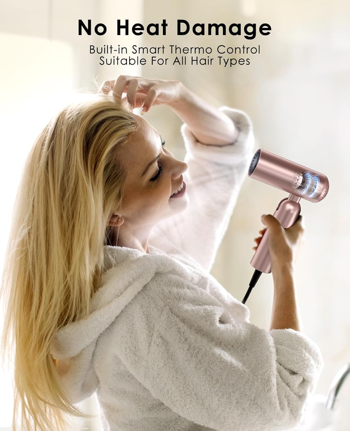 Osou smart thermo control maintains stable temperature to protect hair.