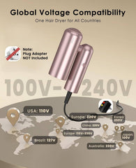 Osou compact travel dryer showing small footprint for lighter luggage.