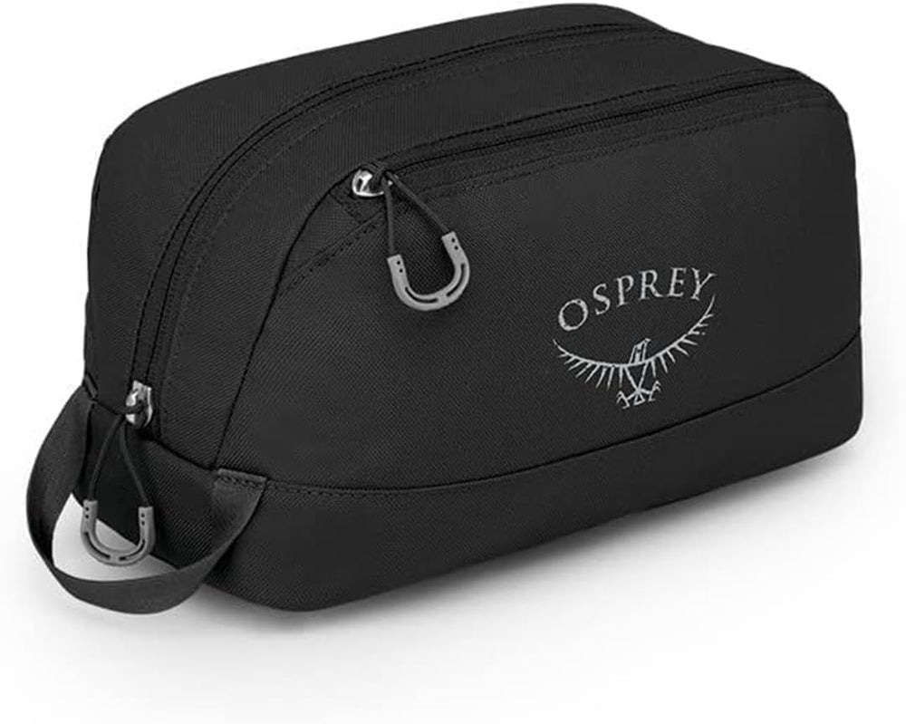 Osprey Daylite Toiletry Kit Black front view, compact travel organizer.